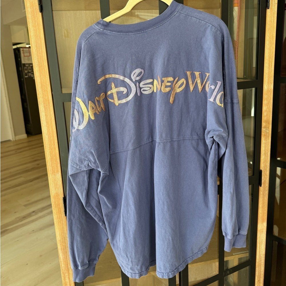 Walt Disney World 50th Anniversary Spirit Jersey tee pullover LongSleeve glitter - Picture 8 of 13